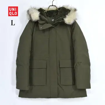 새상품급 유니클로 모즈 코트 다운 L