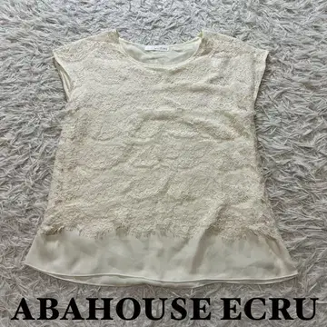 ABAHOUSE ECRU 슬리브리스 셔츠 에크루 F