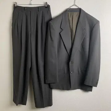 셋업 헤링본 카키 그린 울 세레모니 남성용 구제 의류