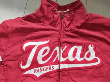 MLB 텍사스 레인저스 자켓 바시티 자켓 M 사이즈 정도 레드