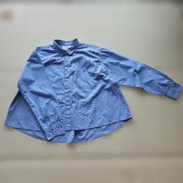 새상품급 NATURAL LAUNDRY/블루 체크 블라우스