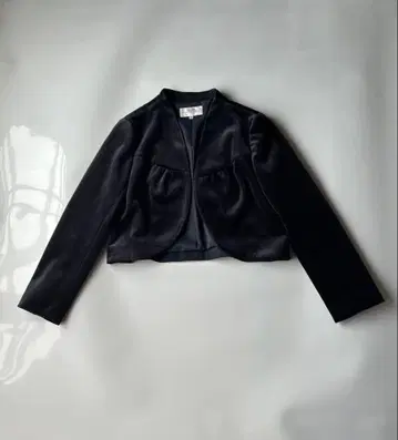 모리하나에 노카라 자켓 블랙 벨벳 38