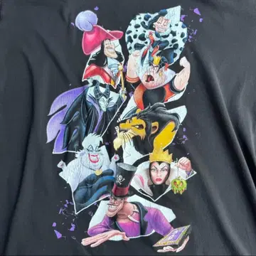 Disney 빌런즈 T셔츠 사이즈 L 애니메이션 애니T