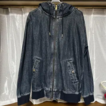 ILLS  XL 데님 아우터 후드티 자켓 데님 자켓
