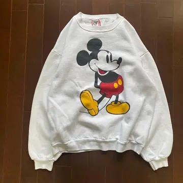80년대 Disney 미키 맨투맨 MADE IN USA