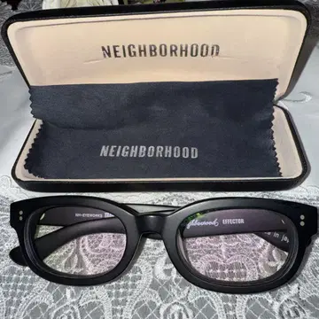 NEIGHBORHOOD EFFECTOR 블랙 안경 케이스 포함