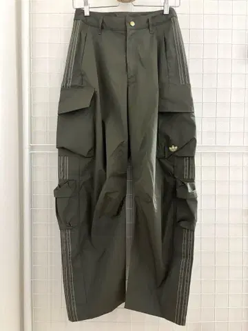아디다스 오리지널 카고 팬츠 카키 S adidas 나일론