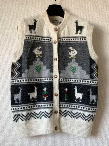 V.Pacos 파코스 알파카 100% 페루제 니트 베스트