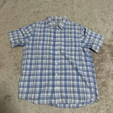 llbean 체크 셔츠 파랑