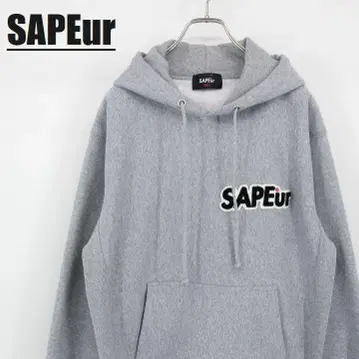 SAPEur 사풀 후드 맨투맨 속기모 풀오버 S 그레이