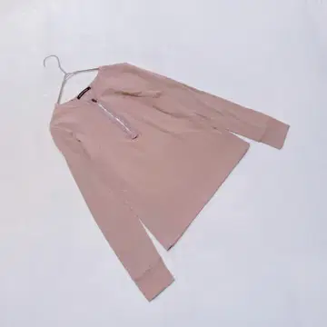 OA2829 [아바하우스 두 비네트] 롱 티셔츠 [F] 티셔츠 하프 지퍼