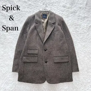 새상품급 Spick & Span 쉘랜드 트위드 오버 자켓