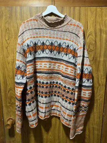 드리스반노튼 패턴 니트 스웨터 아카이브 dries