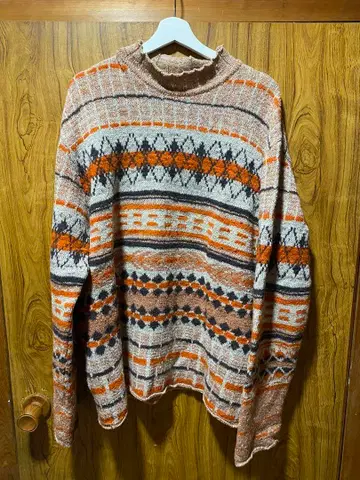 드리스반노튼 패턴 니트 스웨터 아카이브 dries