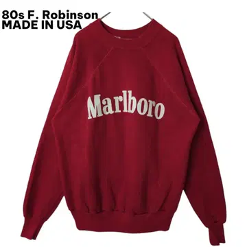 [레어] 80s Marlboro 빈티지 맨투맨 USA제 빨간색 L