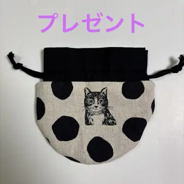 둥근 복조리 미니 고양이