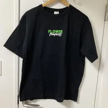 플라워 컴퍼니즈 플라칸 빅 실루엣 T셔츠 M 히비야노온 블랙