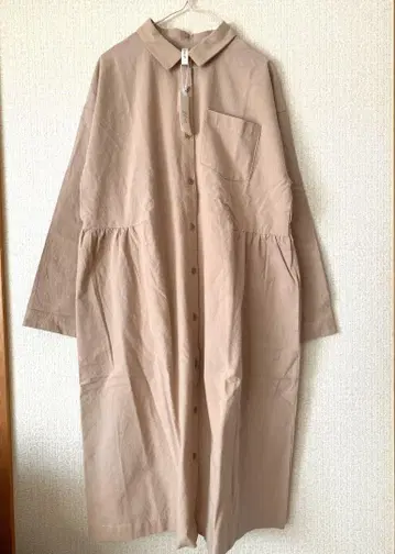 새상품 코튼 린넨 클라우드 나인 긴팔 셔츠 원피스 루즈핏 원피스