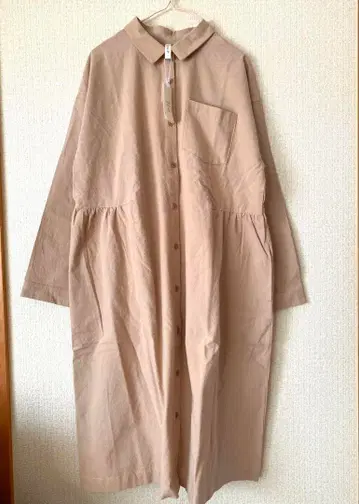 새상품 코튼 린넨 클라우드 나인 긴팔 셔츠 원피스 루즈핏 원피스