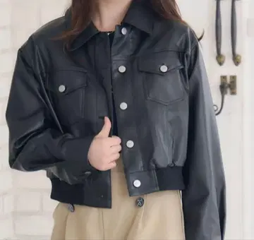 Emsexcite RETROGIRL 자켓 아우터 가죽 자켓 가죽