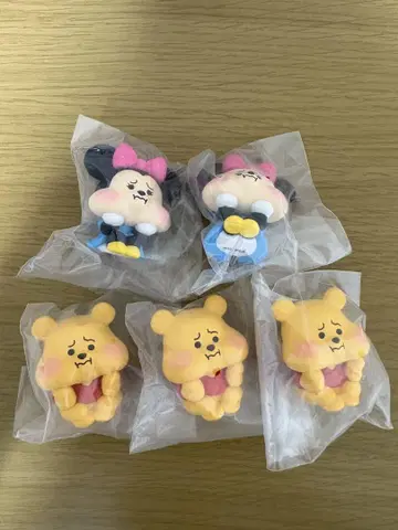 삐진 모습 피규어 컬렉션 그 첫 번째 5점 세트 푸우 미니 마우스