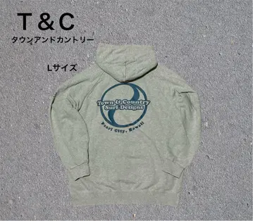 T&C 타운앤컨트리 백 프린트 hoodie 후드티 y2k