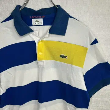 LACOSTE 라코스테 피케 셔츠 보더 사이즈 4 멀티 컬러