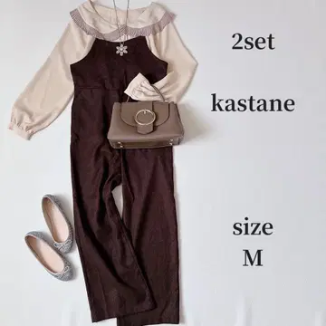 kastane 블라우스 브라운 살로펫 코디 세트 M 프리
