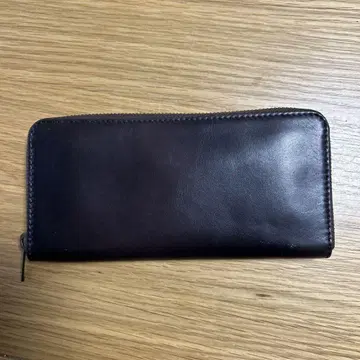 다크 브라운 가죽 장지갑
