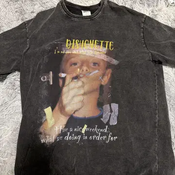 Dishonette 다크 그레이 T셔츠