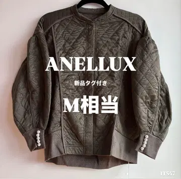ANELLUX 퀼팅 절개 디자인 상의 사이즈 7 택 포함 새상품