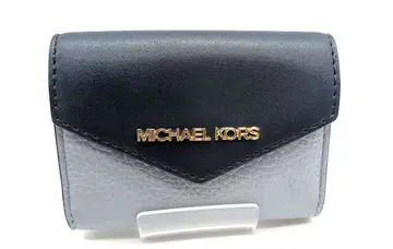 새상품급 MICHAEL KORS 이단 접이식 지갑 키케이스 네이비/그레이