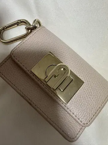 FURLA 카라비너 멀티 케이스 핑크 가죽