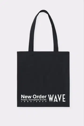 WAVE neworder 콜라보 토트백 블랙 백 블랙