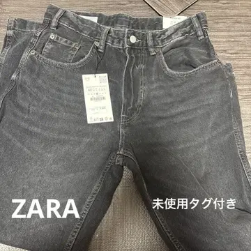 ZARA 블랙 그레이 데님 팬츠 사이즈 40 미사용품