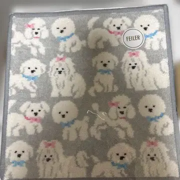 FEILER 복슬복슬 강아지 손수건 신상 미개봉