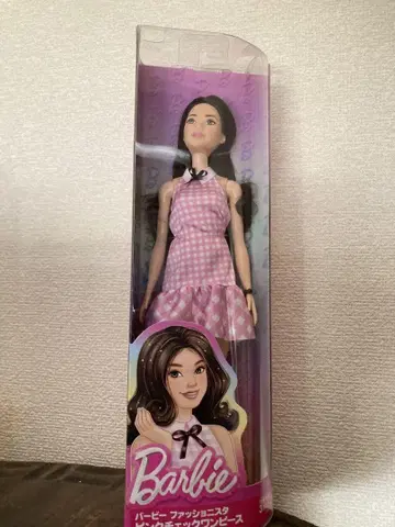 마텔 바비 패셔니스타 핑크 체크 원피스