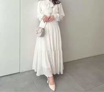 AnMILLE 쉬폰 코르셋 원피스