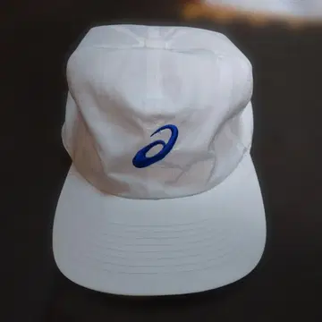 ASICS 화이트 나일론 캡