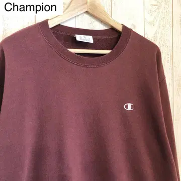 Champion 버건디 크루넥 스웨트 셔츠 /no.90