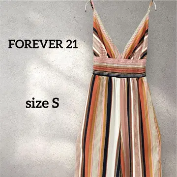 새상품급 FOREVER 21 스트라이프 패턴 올인원 S 사이즈 에스닉