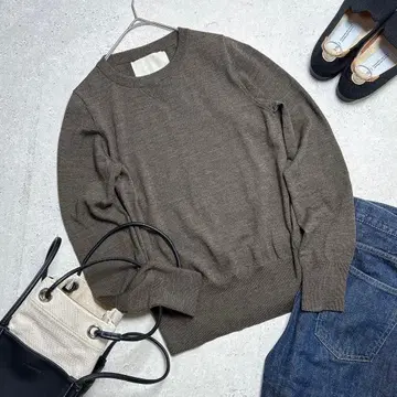 에이케이플러스원 바이 에페 빔즈 울 스웨터 니트 브라운