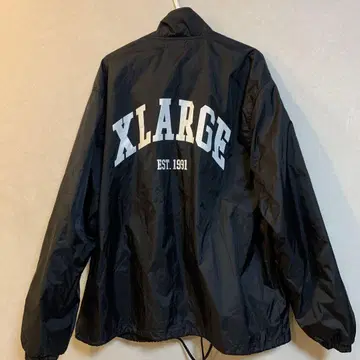 XLARGE 블랙 나일론 자켓 남성용 L 사이즈