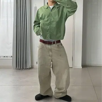 70s 빈티지 할링턴 자켓 스윙탑 그린