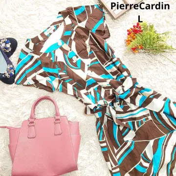 새상품급 일본제 PierreCardin 원피스 (L) 올 패턴