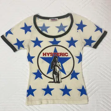 Hysteric Glamour 별 패턴 반팔 티셔츠 스타 히스걸