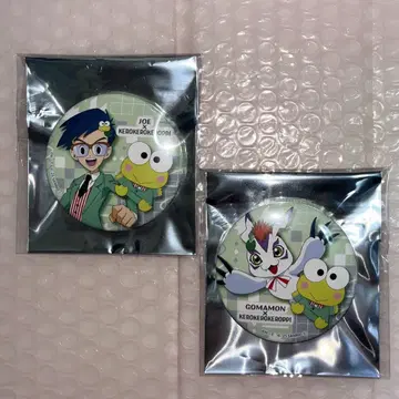 디지몬 어드벤처 x 산리오 캐릭터즈 캔뱃지 죠&고고몬