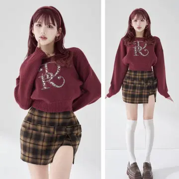 새상품 미개봉 Darich DR 비쥬 볼륨 리브 니트탑 BRD