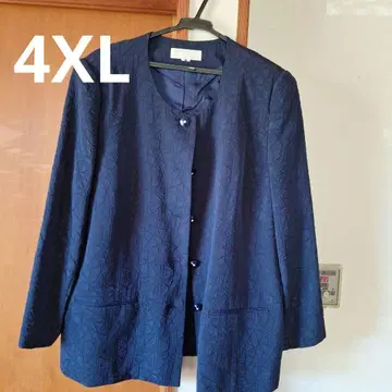 레나운 룩 4XL 부클레 무늬풍 네이비색 수트