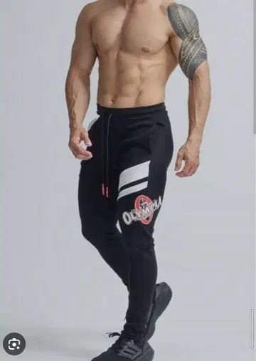 CRONOS 블랙 조거 팬츠